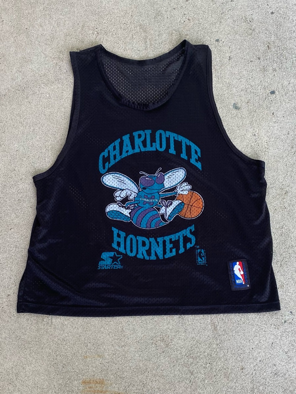 Vintage 1990s Charlotte Hornets Starter NBA Basketball Jersey